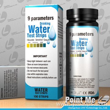 Drinking water test strips 9 parameters FDA CE